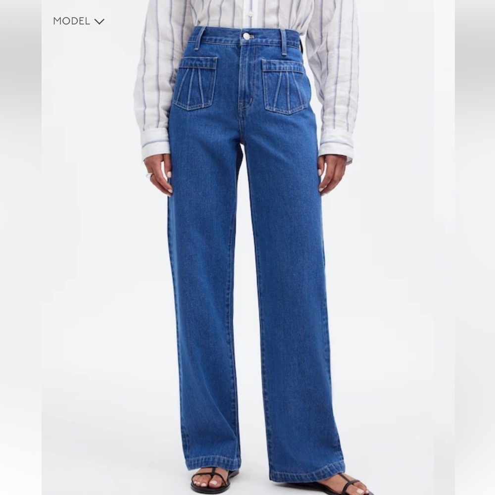 Madewell The Perfect Vintage Wide-Leg Jean Patch Pocket
Edition size 27 NEW